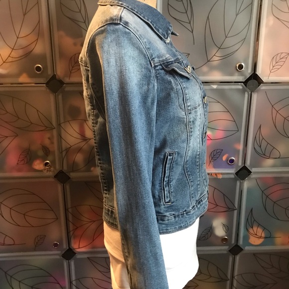 Vintage American Blues Women’s Denim Distressed Long Sleeve Jacket - Picture 3 of 7